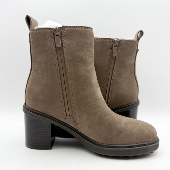 Vionic Womens Truckee Heeled Ankle Booties US 5 M EU 35 Brown Leather NWOB - Picture 4 of 12